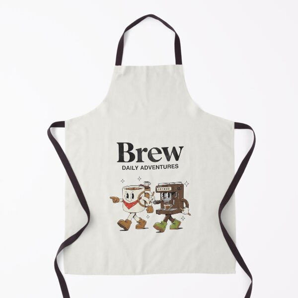 Item preview, Brew Daily Adventures Coffee Espresso Retro Cartoon Mascot designed and sold by HoopeStylee.