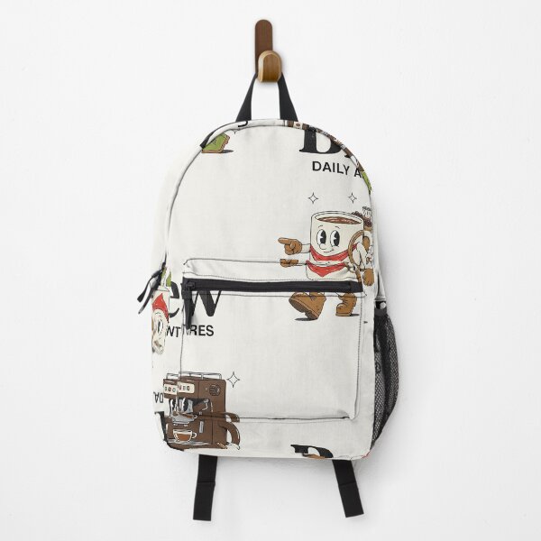 Item preview, Brew Daily Adventures Coffee Espresso Retro Cartoon Mascot designed and sold by HoopeStylee.