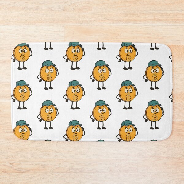 Item preview,  Crypto Cartoon Sticker – Funny Bitcoin Character designed and sold by Byarasstudio.