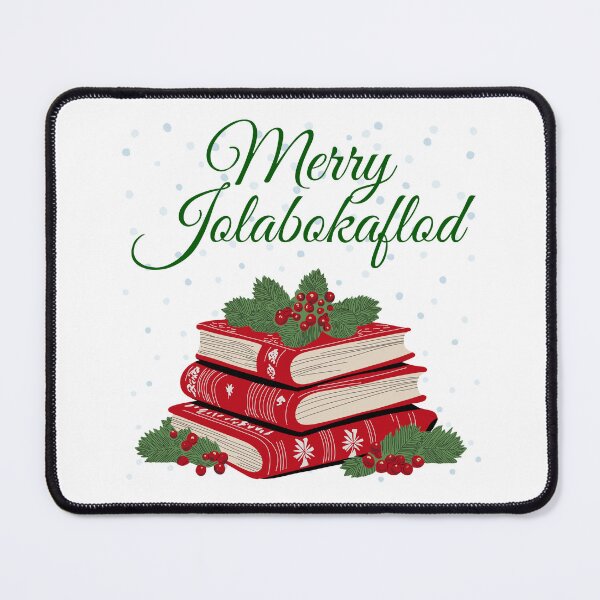 Item preview, Merry Jolabokaflod designed and sold by Kindred & Thistle.