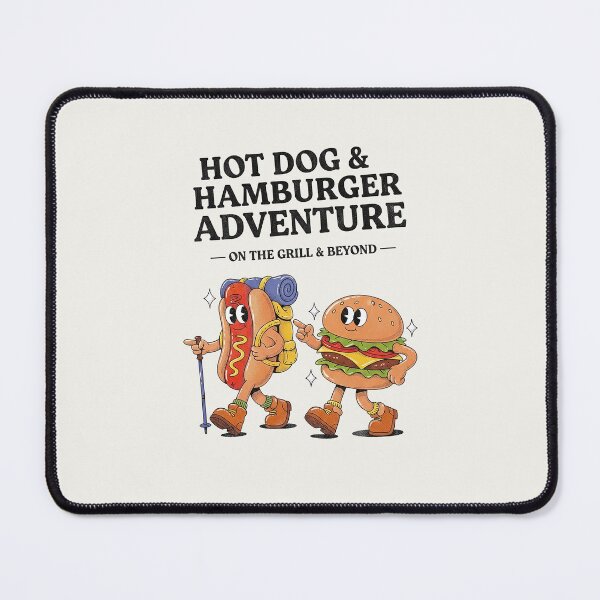 Item preview, Hot Dog Hamburger Adventure On The Grill Retro designed and sold by HoopeStylee.