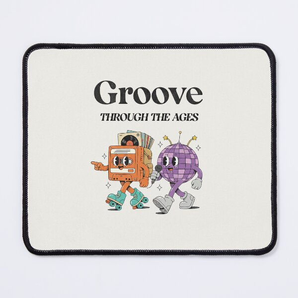 Item preview, Groove Through Ages Retro Cassette Disco Ball Mascot designed and sold by HoopeStylee.