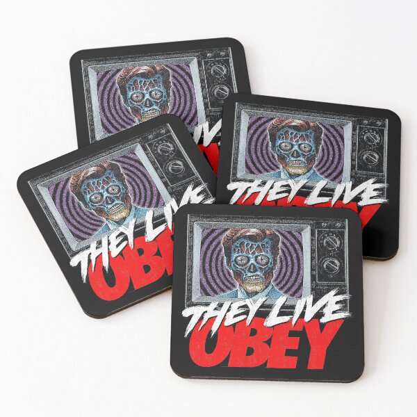 Item preview, They Live Red Silhouette Alien Portrait designed and sold by DonnaBradsha.