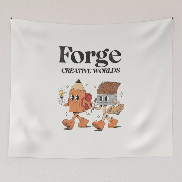 Item preview, Forge Creative Worlds Pencil Brush Art Mascot designed and sold by HoopeStylee.