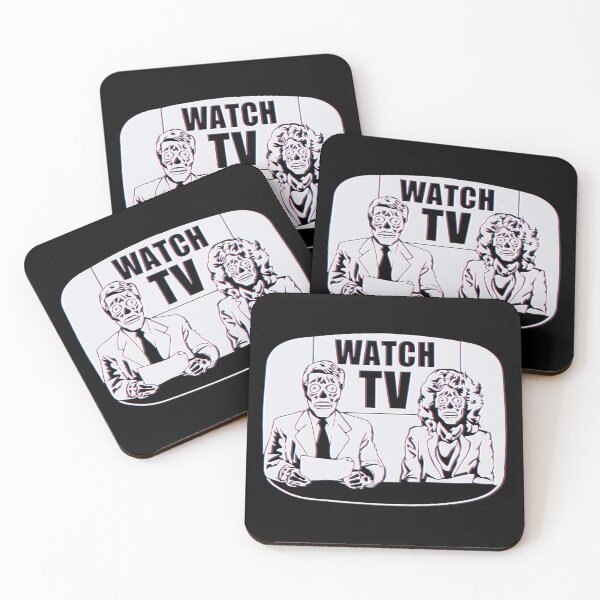 Item preview, They Live Retro TV Anchors Line Drawing designed and sold by DonnaBradsha.