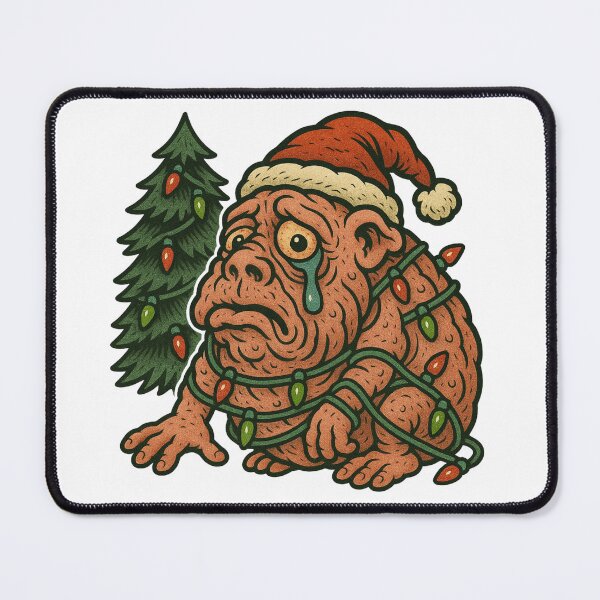 Item preview, Crying Squonk Christmas Tangled Lights – Lowbrow Cryptid Holiday Art designed and sold by Altered Array, LLC.