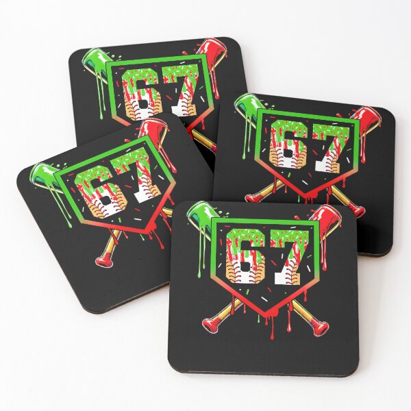 Item preview, Baseball Ice Cream Drip Number 67 Player 6 7 Christmas Pjs designed and sold by MadalynKiehn.