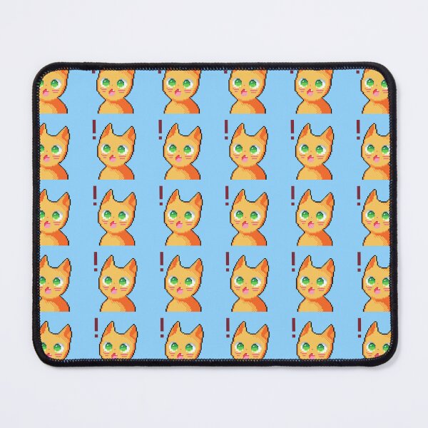 Item preview, Pixel Art impressed cat orange  designed and sold by PixelYonah.