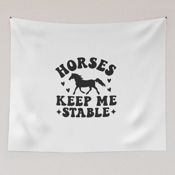 Item preview, Horses Keep Me Stable — Funny Horse Lover Quote designed and sold by artcultreone.
