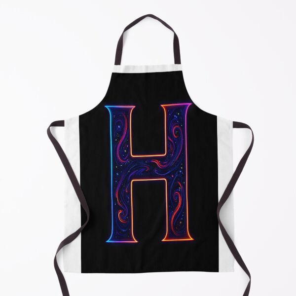 Item preview, Cosmic Neon H Letter Art Design designed and sold by HiteshArt111.