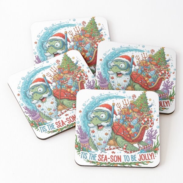 Item preview, Tis The Sea-son To Be Jolly Turtle Sleigh Ride designed and sold by zoughlal.