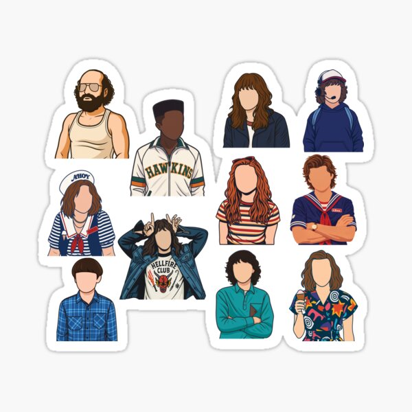 Stranger Things Characters Pack Sticker
