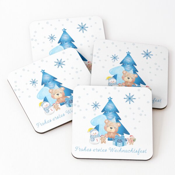 Item preview, Happy First Christmas! Illustration for boys designed and sold by 21wildewutz.