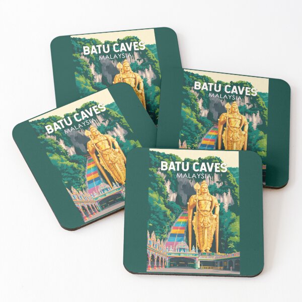 Item preview, Batu Caves Malaysia Illustration Travel Art Vintage designed and sold by KrisSidDesigns.