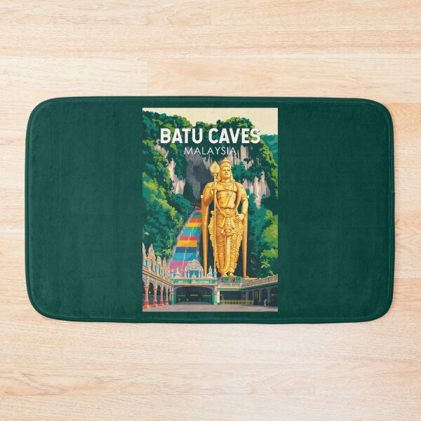 Item preview, Batu Caves Malaysia Illustration Travel Art Vintage designed and sold by KrisSidDesigns.