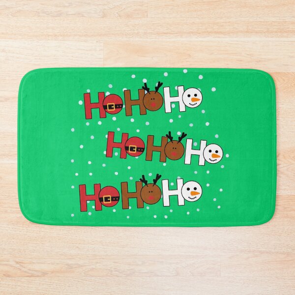Item preview, Ho Ho Ho Christmas Pattern - Cute Santa, Reindeer and Snowman designed and sold by TherezaDesign.