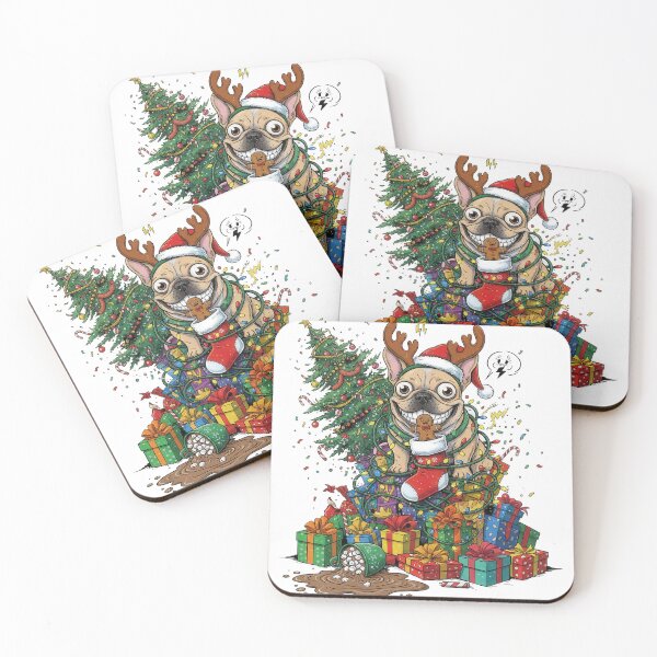 Item preview, Grinning Frenchie Gingerbread Snack designed and sold by zoughlal.