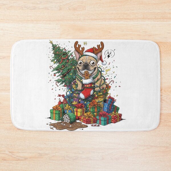Item preview, Grinning Frenchie Gingerbread Snack designed and sold by zoughlal.