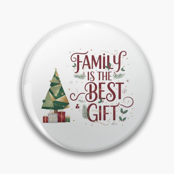 Item preview, Family Is The Best Gift Christmas Typography designed and sold by zoughlal.