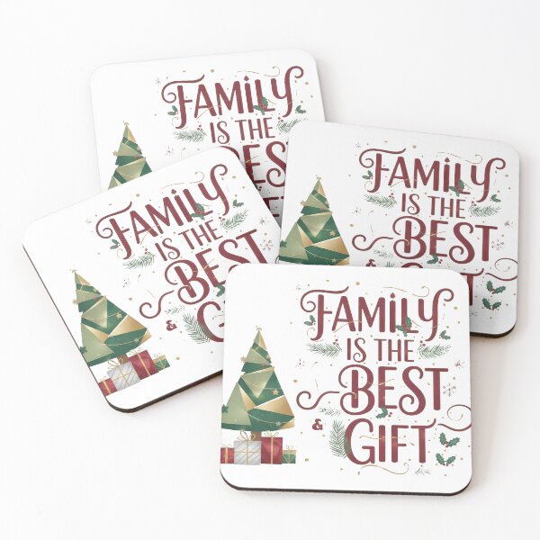 Item preview, Family Is The Best Gift Christmas Typography designed and sold by zoughlal.