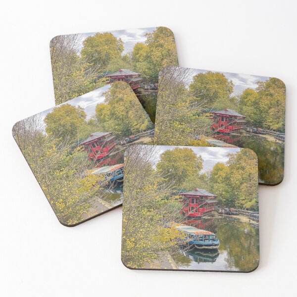 Item preview, Red Pagoda and Narrowboat on London's Regent's Canal designed and sold by Greysline.