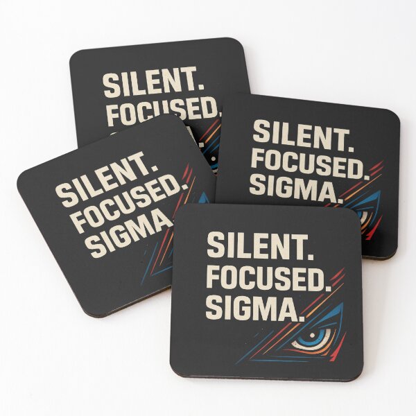 Item preview, Silent Focused Sigma – Minimalist Sigma Mindset Design designed and sold by MOAVE-Design.