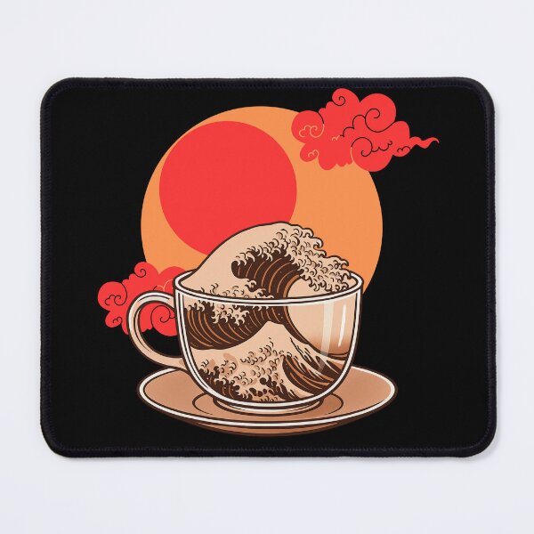 Item preview, The Great Coffee Wave – Glass Cup Edition designed and sold by Kasza-89.