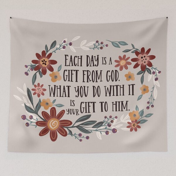 Item preview, Each Day  a Gift Quote designed and sold by Willow & Grace Designs.