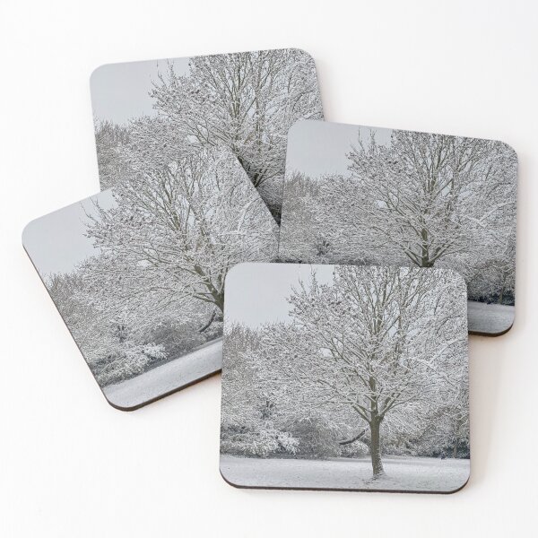 Item preview, Lone Tree in a Quiet Park after Fresh Winter Snow designed and sold by Greysline.