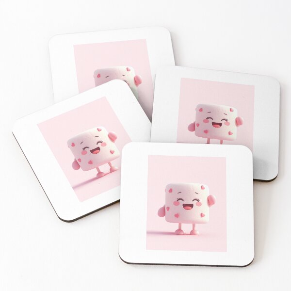 Item preview, Pink marshmallow hearts designed and sold by LauraCent.