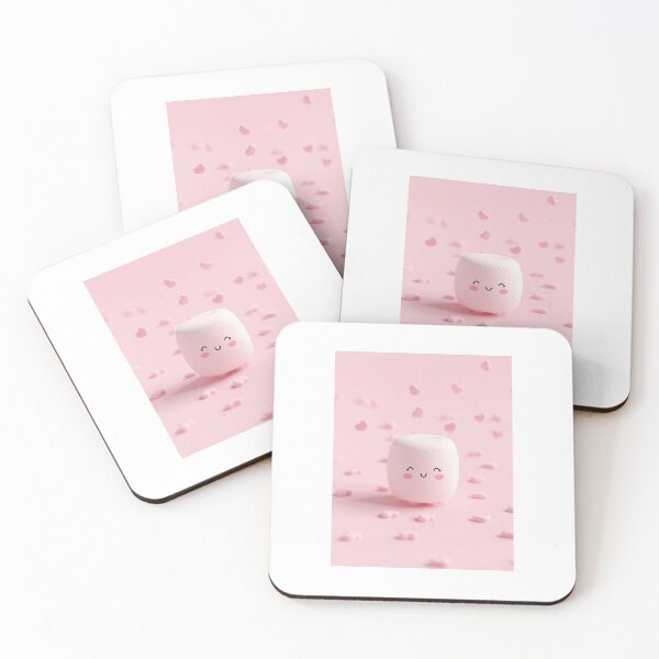 Item preview, Marshmallow hearts pink Valentine's Day designed and sold by LauraCent.