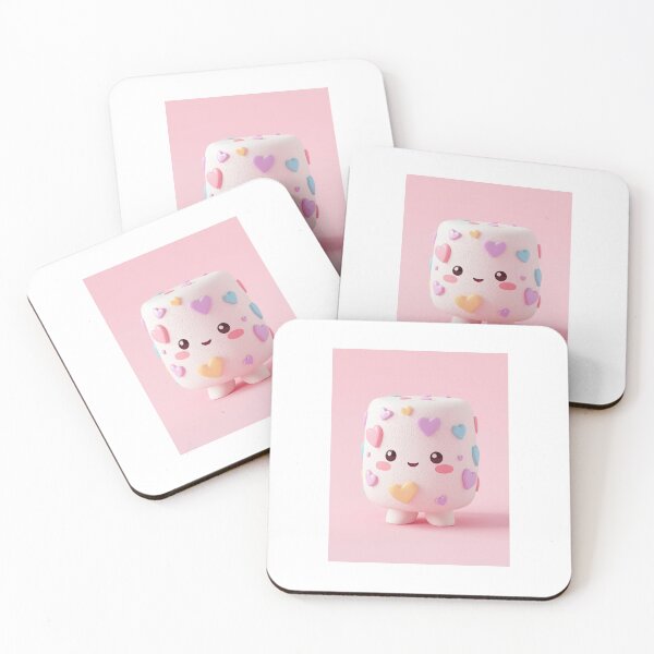 Item preview, Marshmallow with colorful hearts designed and sold by LauraCent.