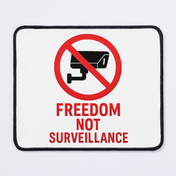 Item preview, Freedom not Surveillance ,protest,protestor,protester ,demo,march designed and sold by JamesDunican.