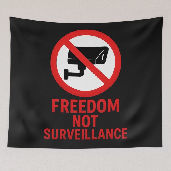 Item preview, Freedom not Surveillance ,protest,protestor,protester ,demo,march  designed and sold by JamesDunican.