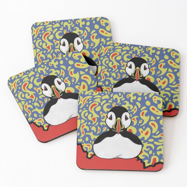 Item preview, Psychedelic puffin designed and sold by SylverLight.