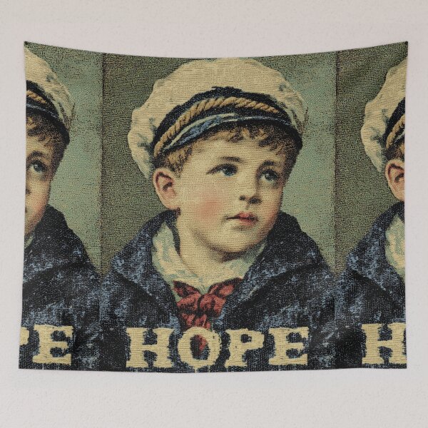 Item preview, A vintage portrait of a boy with a hopeful gaze. designed and sold by Piotrek0001.