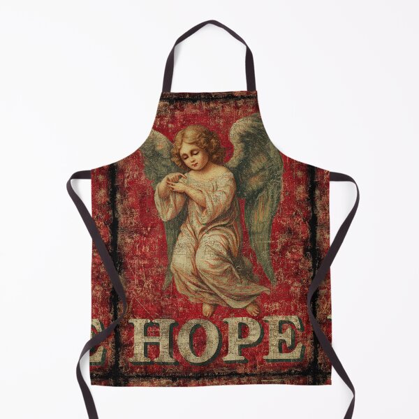 Item preview, A small angel on a red background signifies gentle hope. designed and sold by Piotrek0001.