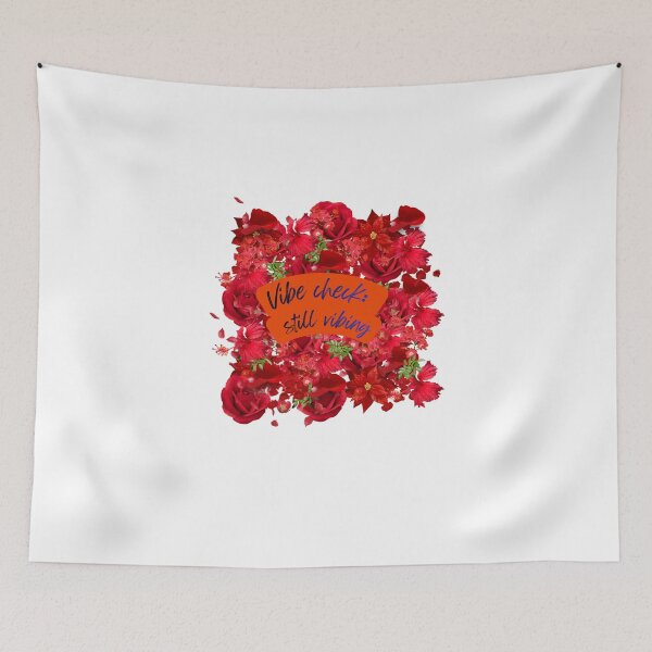 Item preview, Vibe Check: Still Vibing – Aesthetic Minimalist red Quote designed and sold by SloganSauce.