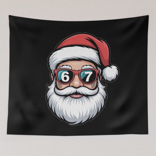 Item preview, Cool Santa with Sunglasses 6 and 7 Reflection Christmas Design designed and sold by A-Szczesniak.