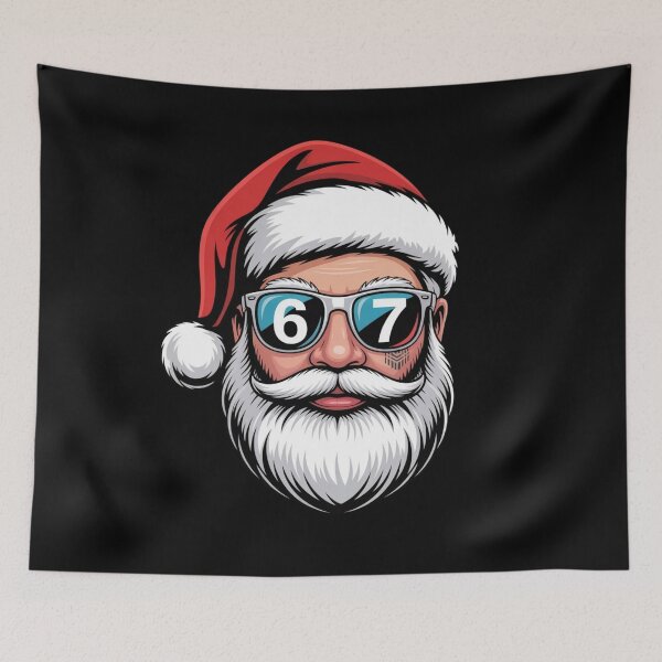 Item preview, Cool Santa with Sunglasses 6 and 7 Reflection Christmas Design designed and sold by A-Szczesniak.