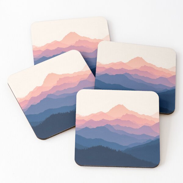 Item preview, Lifestyle Hub: Pastel Abstract Mountainscape designed and sold by M&M Lifestyle Hub.