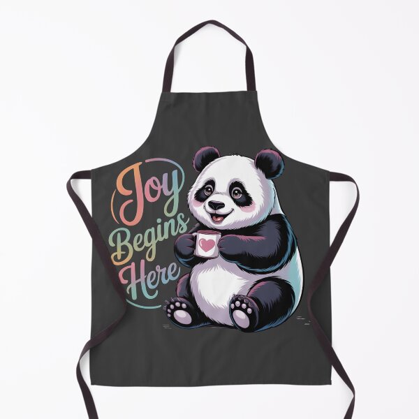 Item preview, Cute Kawaii Panda with Coffee – Joyful Cozy Illustration for Positive Vibes designed and sold by SoftyDesigns.