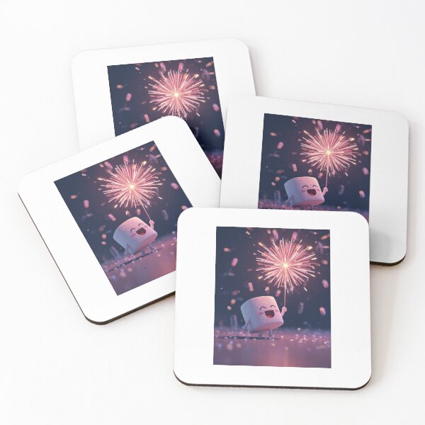 Item preview, Marshmallow with fireworks designed and sold by LauraCent.