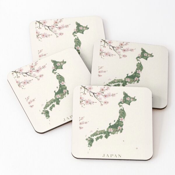 Item preview, Japan in Bloom | Sakura Map Art designed and sold by AM-little-shop.
