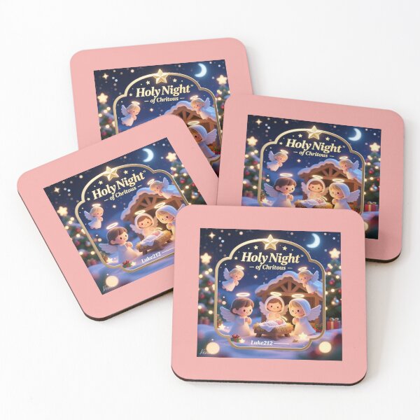 Item preview,   Holy Night of Angels – 3D Glorious Christmas Label . designed and sold by PaintMeWorld.