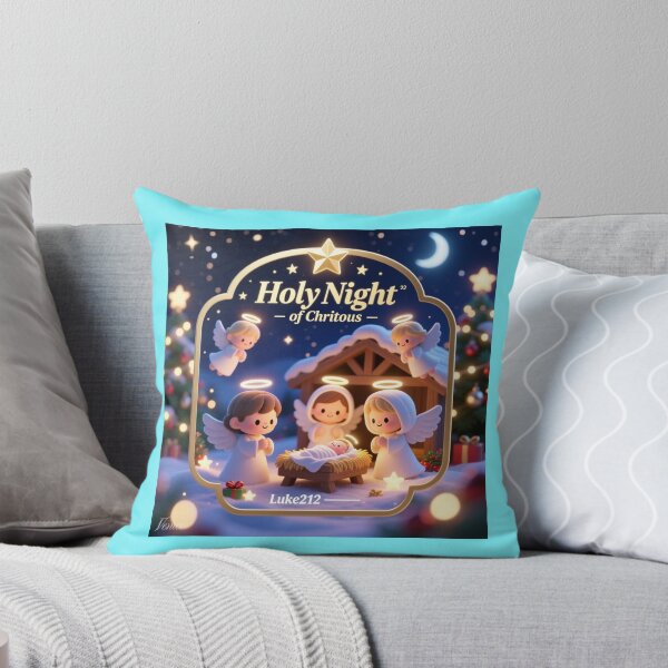 Item preview, Holy Night of Angels – 3D Glorious Christmas Label . designed and sold by PaintMeWorld.
