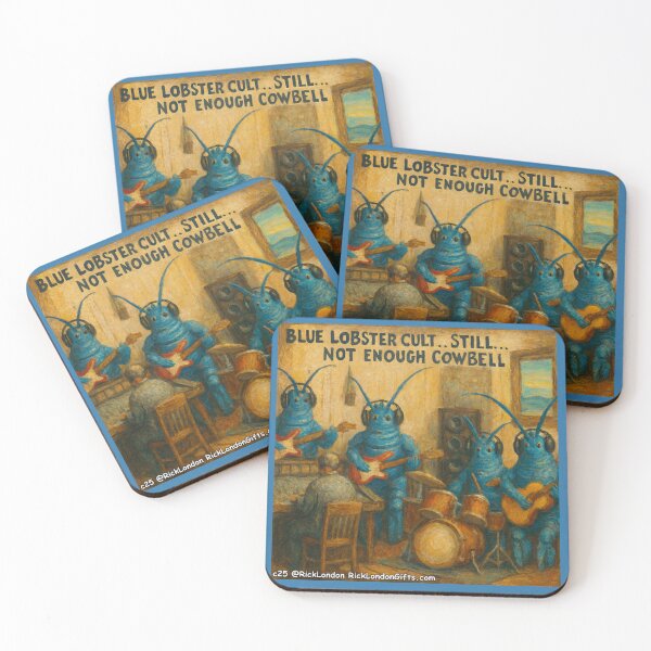Item preview, Blue Lobster Cult: Still Shell-Shocked by the Cowbell Crisis designed and sold by Rick London Gifts.