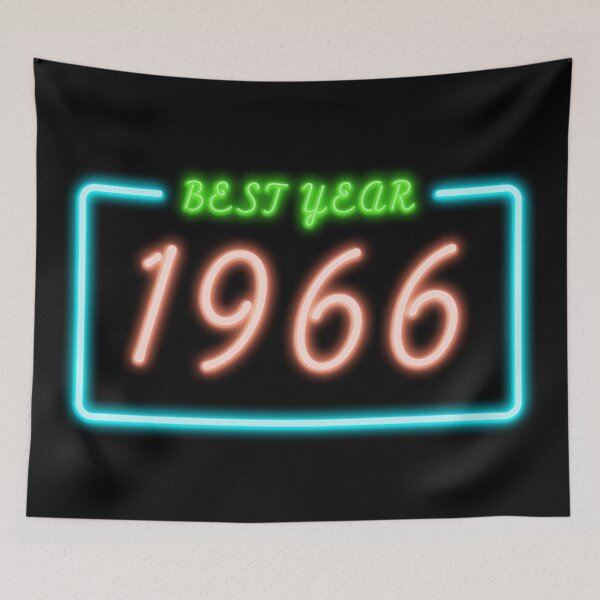 Item preview, BEST YEAR 1966 Neon Retro Design designed and sold by ArchersBoutique.