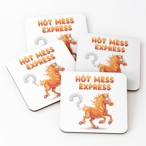 Item preview, Hot Mess Express! Funny Cartoon Fire Horse in Socks designed and sold by Drevorezkin.
