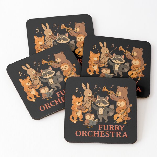 Item preview, Cute Animal Orchestra Illustration designed and sold by SidTastic .